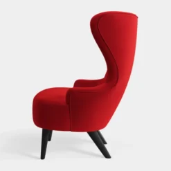 Fotel Wingback Micro Kvadrat Hero 2 Orange-Red Tom Dixon