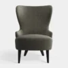 Fotel Wingback Micro Kvadrat Melagne Grey Tom Dixon