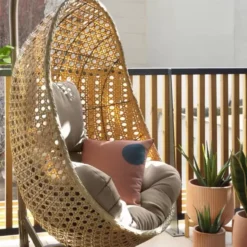 Fotel Wiszący Cira Naturalny Kave Home