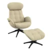 Fotel Wypoczynkowy Chester Z Podnóżkiem Copparo Sandy Beige Flexlux