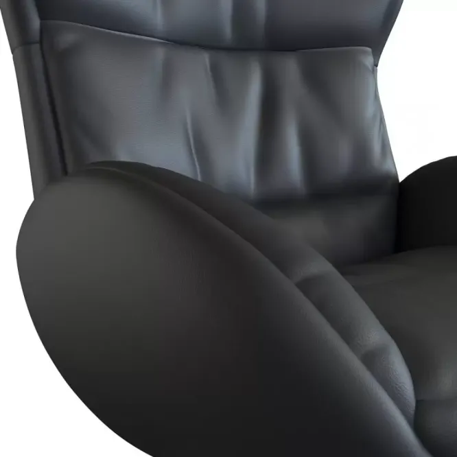Fotel Wypoczynkowy Haze Savoy Black Leather Flexlux