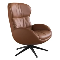 Fotel Wypoczynkowy Haze Savoy Cognac Brown Leather Flexlux