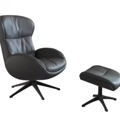 Fotel Wypoczynkowy Haze Savoy Grey Leather Flexlux