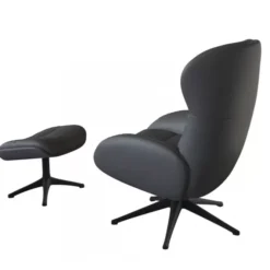 Fotel Wypoczynkowy Haze Savoy Grey Leather Flexlux