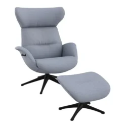 Fotel Wypoczynkowy More Z Podnóżkiem Cashmere Blue Flexlux