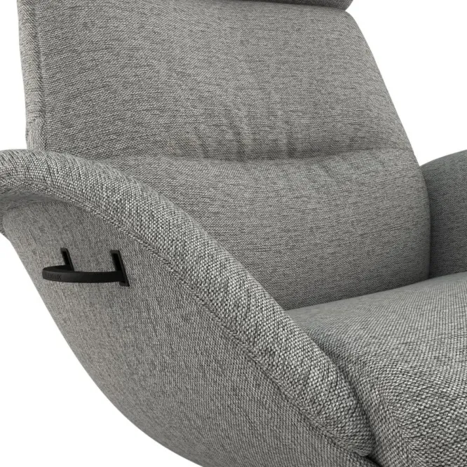 Fotel Wypoczynkowy More Z Podnóżkiem Copparo Light Grey Flexlux