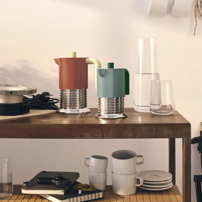 Kawiarka Do Espresso Vite 300 Ml Zielona Alessi