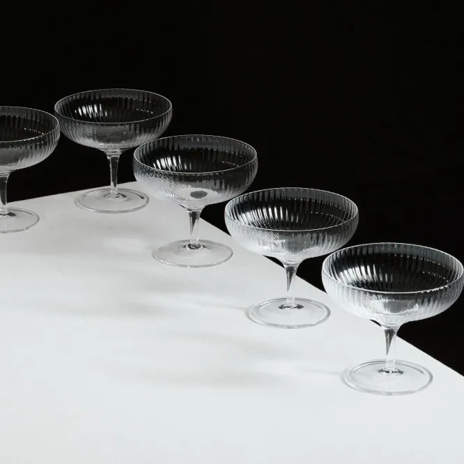 Kieliszek Do Szampana Inku Ribbed Serax