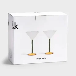 Kieliszki Do Szampana Coupe Perle 2 Szt. Zielone &K Amsterdam