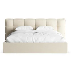 Łóżko Eric Jasnobeżowy Melanż Micadoni