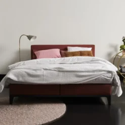 Łóżko Kontynentalne Criade 160 Cm Wezgłowie Cushion Auping