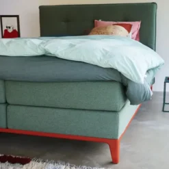 Łóżko Kontynentalne Criade 160 Cm Wezgłowie Cushion Auping