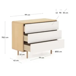 Komoda Anielle 99 Cm Kave Home
