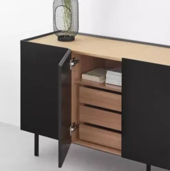 Komoda Arista 165 Cm Czarna Teulat