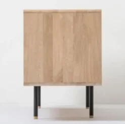 Komoda Dębowa Fina 180X45X64 Cm Czarna Gazzda