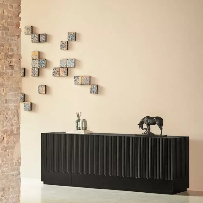 Komoda Doric 200 Cm Czarna Teulat