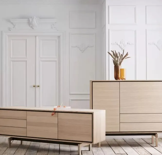 Komoda Floow 136 Cm Dąb Bielony Bolia