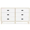 Komoda Kabino Biała 6 Szuflad Normann Copenhagen