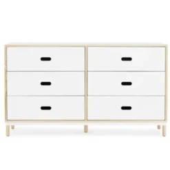 Komoda Kabino Biała 6 Szuflad Normann Copenhagen