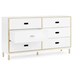Komoda Kabino Biała 6 Szuflad Normann Copenhagen