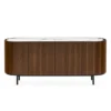 Komoda Lake 180 Cm Orzech - Blat Ceramiczny Biały Calligaris