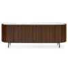 Komoda Lake 225 Cm Orzech - Blat Ceramiczny Biały Calligaris