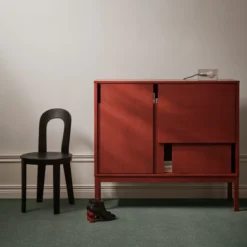 Komoda Layer With Legs Czerwona Design House Stockholm