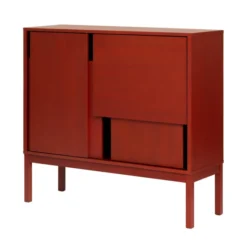 Komoda Layer With Legs Czerwona Design House Stockholm
