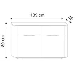Komoda Parker 139 Cm