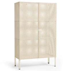 Komoda Perforated Large Złamana Biel Hay