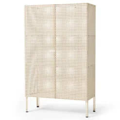 Komoda Perforated Large Złamana Biel Hay