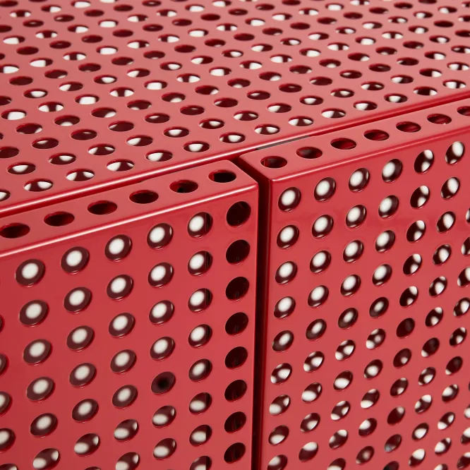 Komoda Perforated Small Czerwona Hay