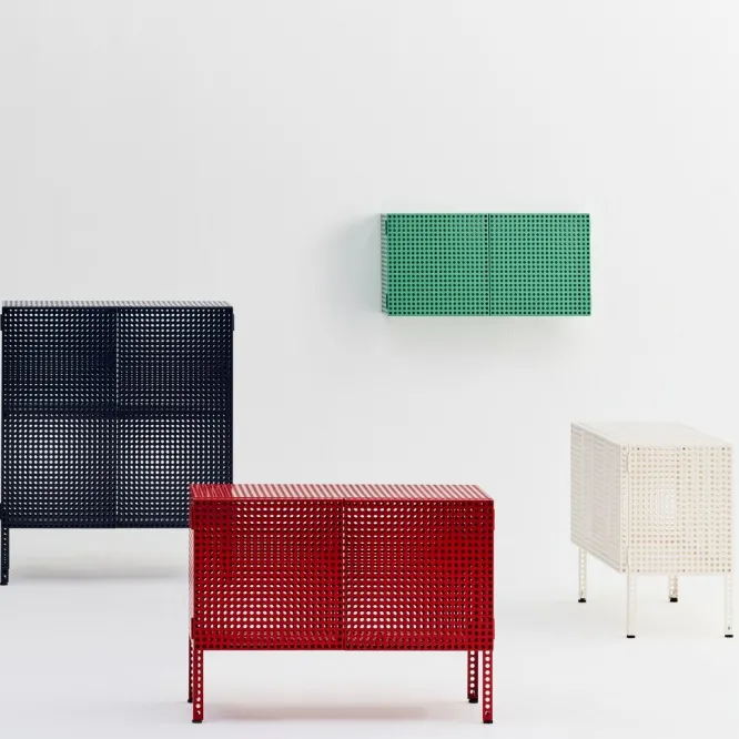 Komoda Perforated Small Złamana Biel Hay