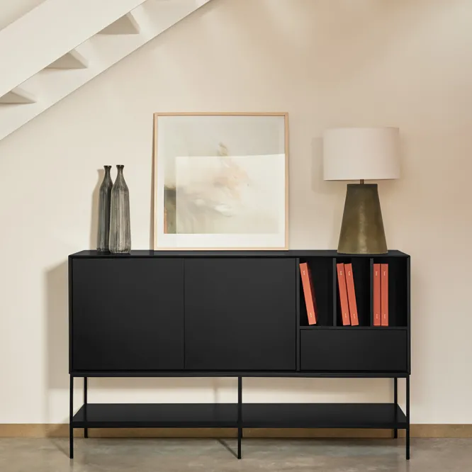 Komoda Platt 166 Cm Czarna Teulat