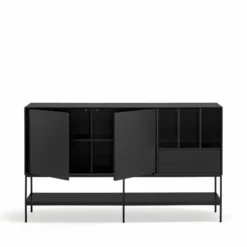 Komoda Platt 166 Cm Czarna Teulat