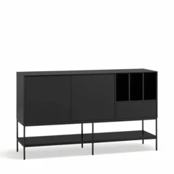 Komoda Platt 166 Cm Czarna Teulat