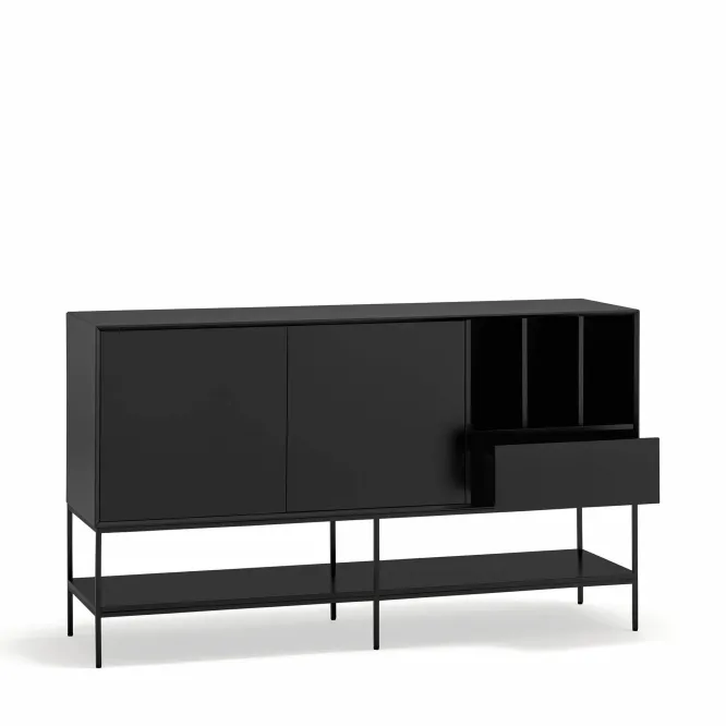 Komoda Platt 166 Cm Czarna Teulat