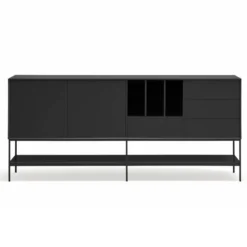 Komoda Platt 220 Cm Czarna Teulat