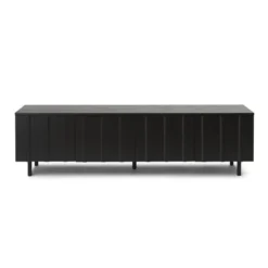 Komoda Rib 175 Cm Czarna Normann Copenhagen