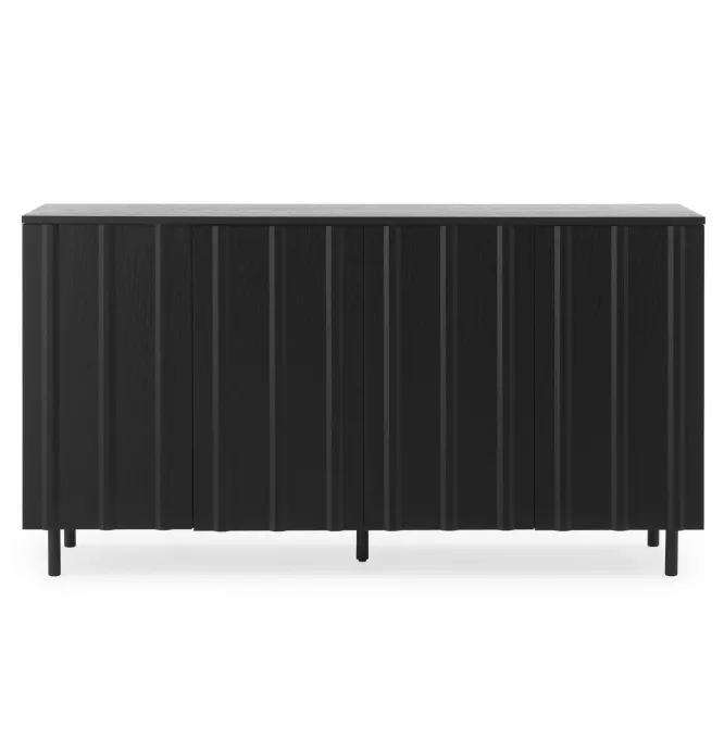 Komoda Rib 159 Cm Czarna Normann Copenhagen
