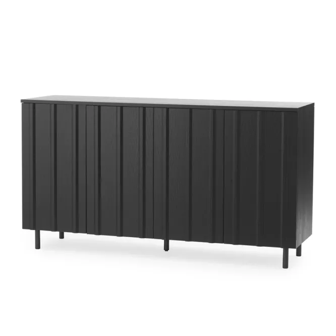 Komoda Rib 159 Cm Czarna Normann Copenhagen