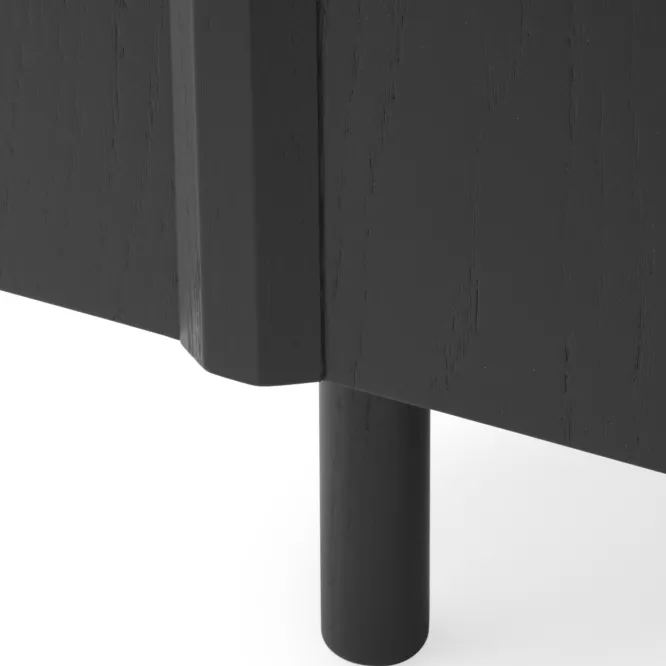 Komoda Rib 159 Cm Czarna Normann Copenhagen