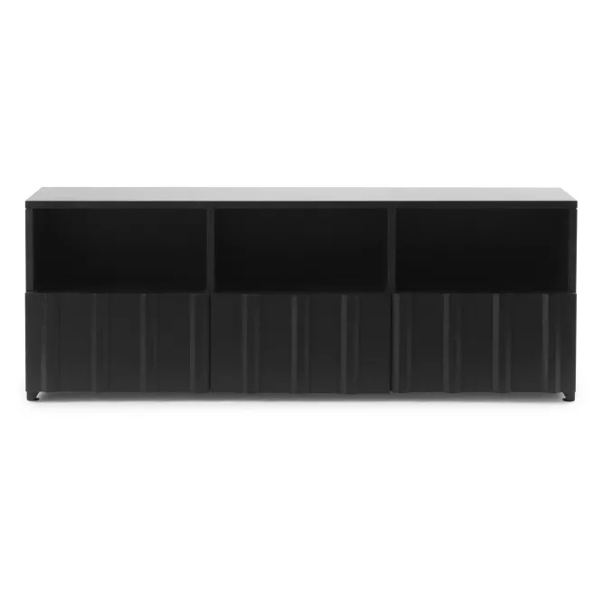 Komoda Rib Low Hybrid Czarna Normann Copenhagen