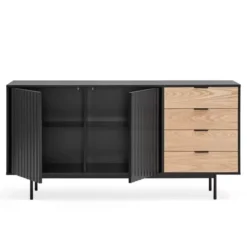 Komoda Sierra 159 Cm Czarna Teulat