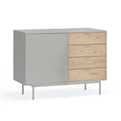 Komoda Sierra 108 Cm Jasnoszara Teulat