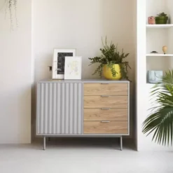 Komoda Sierra 108 Cm Jasnoszara Teulat
