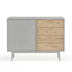 Komoda Sierra 108 Cm Jasnoszara Teulat