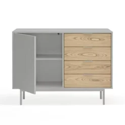 Komoda Sierra 108 Cm Jasnoszara Teulat