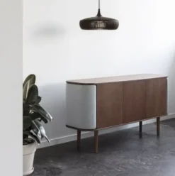Komoda Treasure Trzydrzwiowa Dąb Eko-Skóra Umage