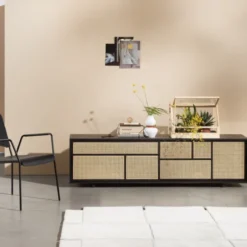 Komoda Tv Air Czarna Design House Stockholm